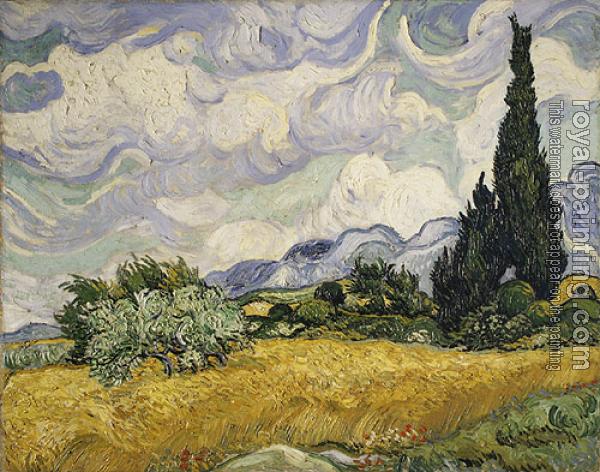 Vincent Van Gogh : Wheat Field with Cypresses
